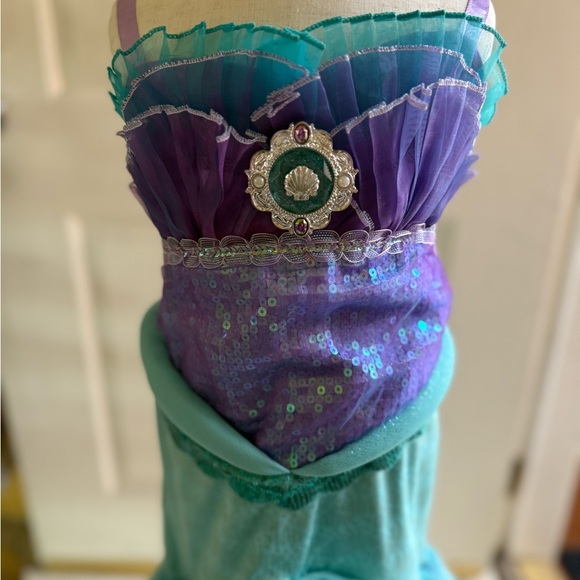 Ariel Purple and Teal Kids Costume Dress - Picture 2 of 7
